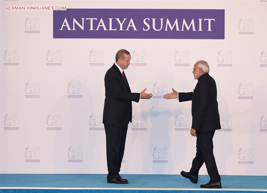 TURKEY-ANTALYA-G20-WELCOMING CEREMONY