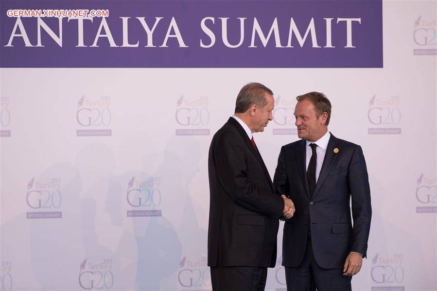 TURKEY-ANTALYA-G20-WELCOMING CEREMONY