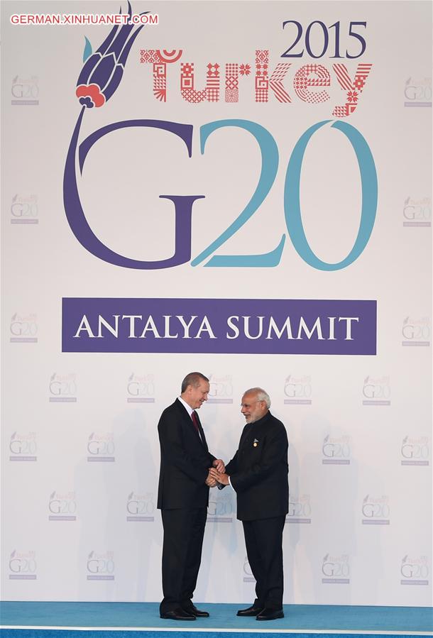 TURKEY-ANTALYA-G20-WELCOMING CEREMONY