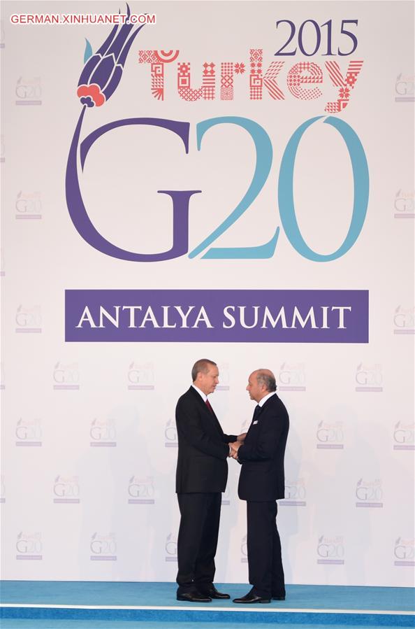 TURKEY-ANTALYA-G20-WELCOMING CEREMONY