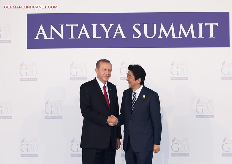 TURKEY-ANTALYA-G20-WELCOMING CEREMONY