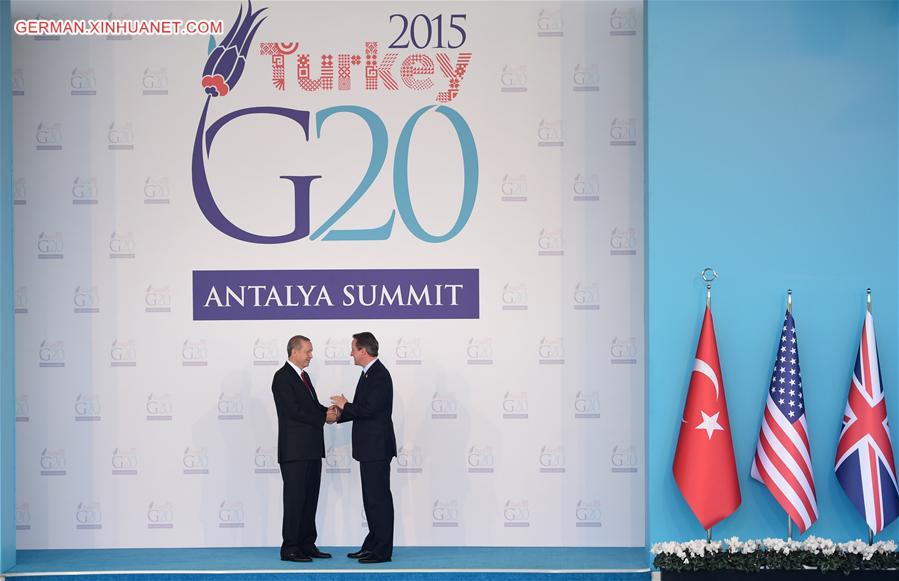 TURKEY-ANTALYA-G20-WELCOMING CEREMONY