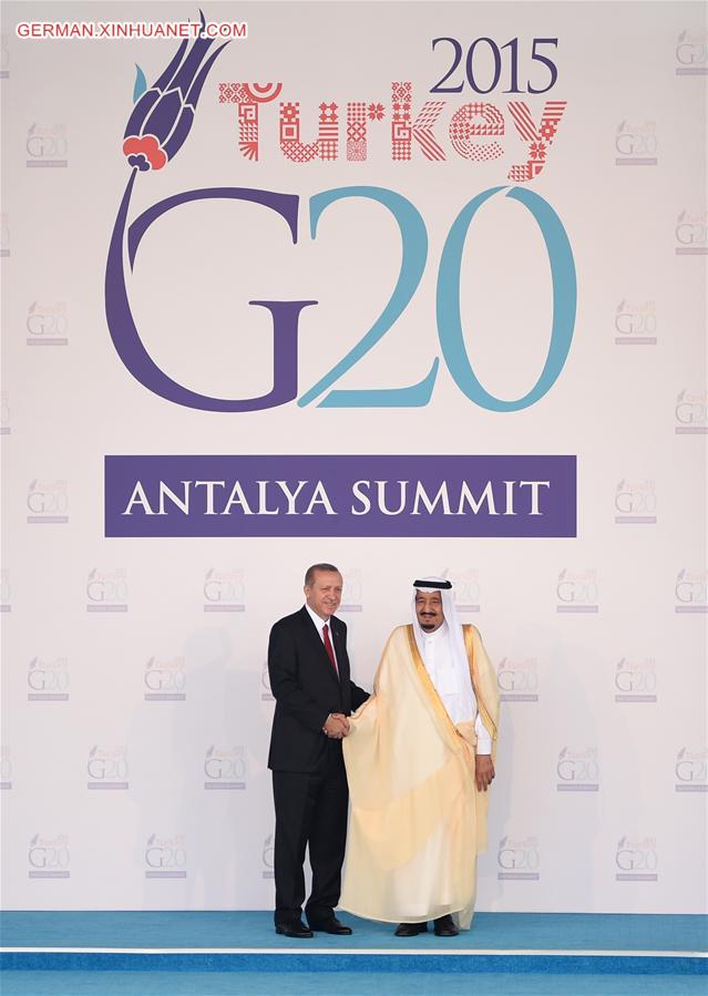 TURKEY-ANTALYA-G20-WELCOMING CEREMONY