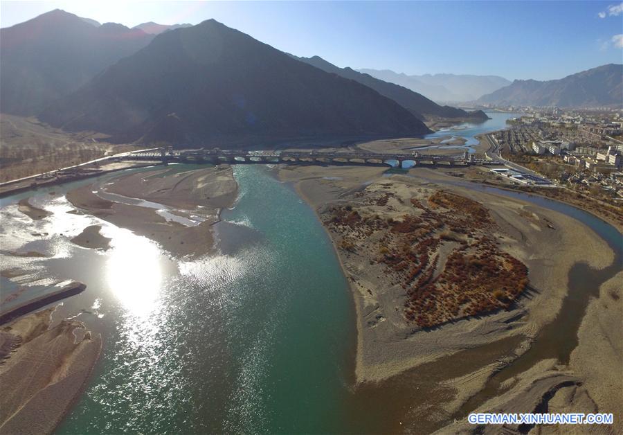 CHINA-TIBET-LHASA RIVER-SCENERY (CN)