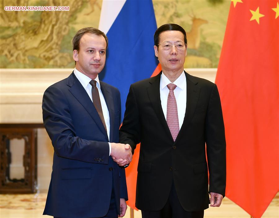 CHINA-BEIJING-ZHANG GAOLI-RUSSIA-ENERGY COOPERATION-MEETING (CN)