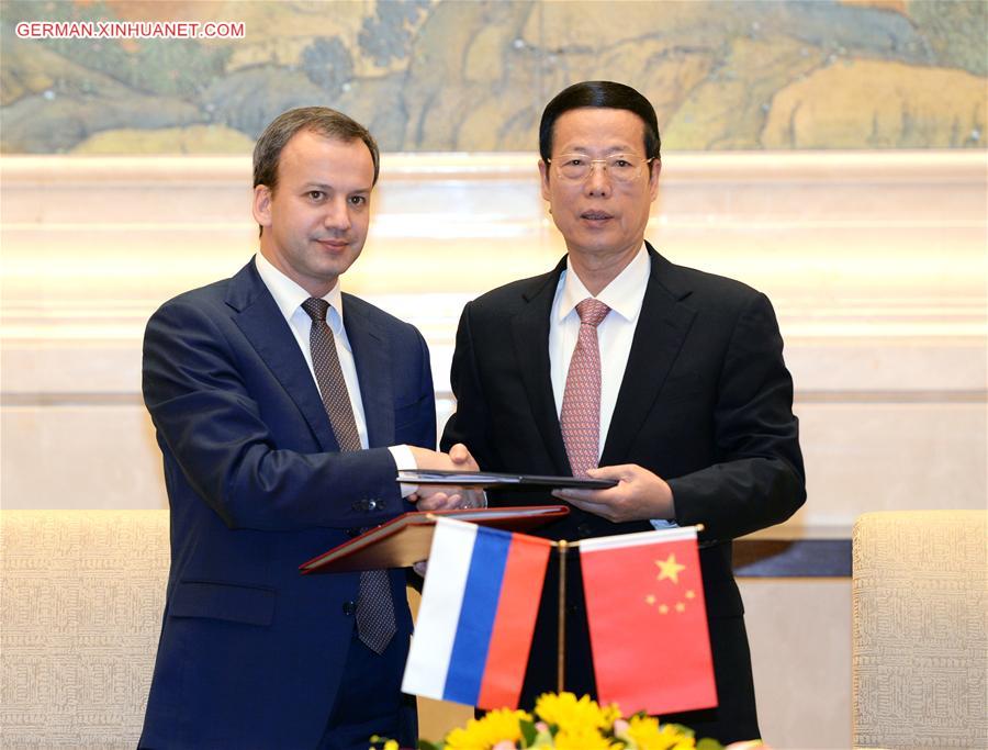 CHINA-BEIJING-ZHANG GAOLI-RUSSIA-ENERGY COOPERATION-MEETING (CN)