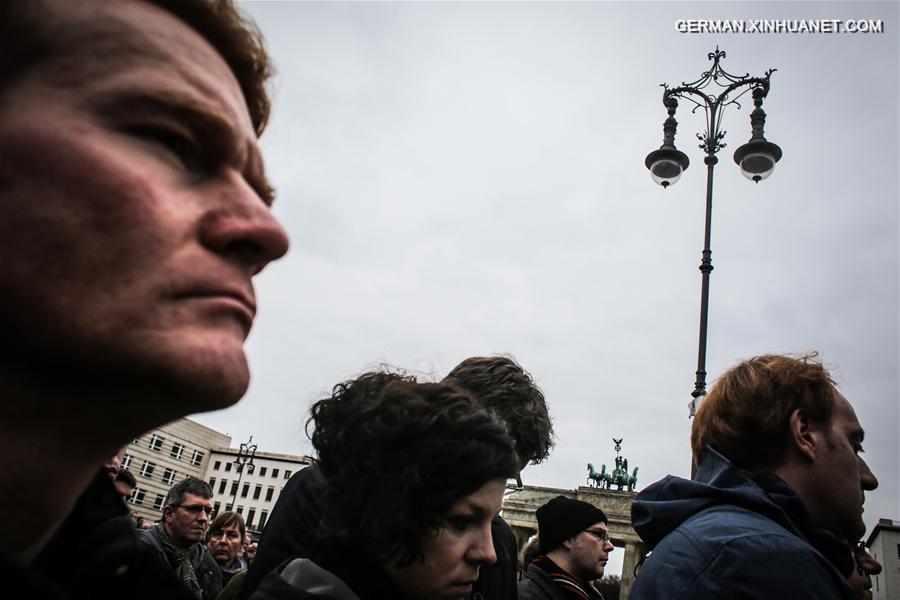 GERMANY-BERLIN-MINUTE-SILENCE