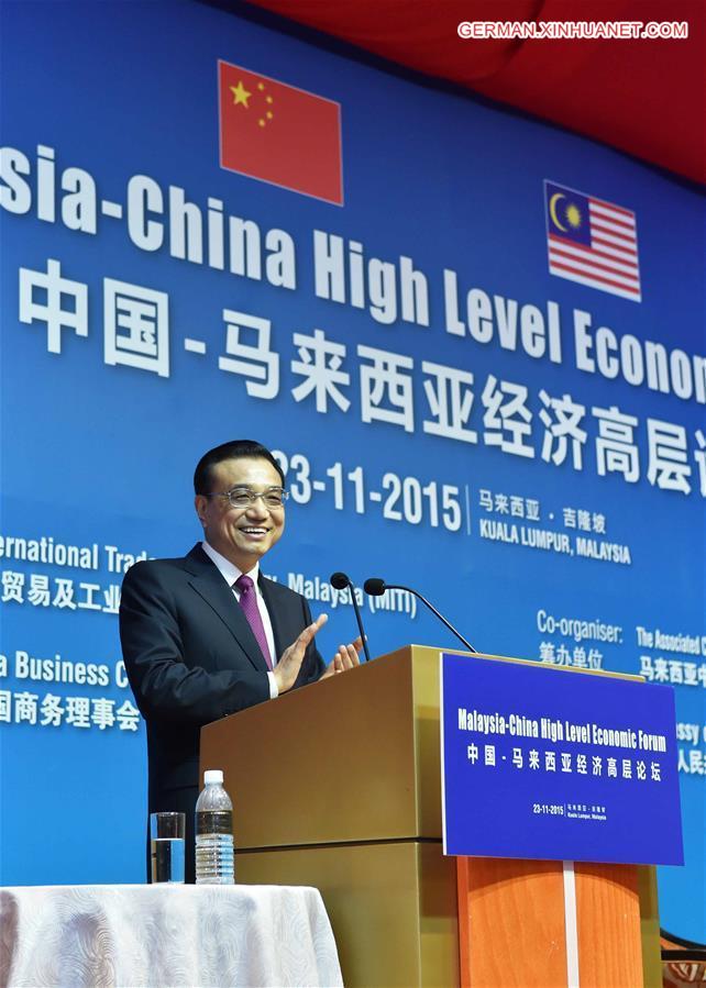 MALAYSIA-KUALA LUMPUR-CHINA-LI KEQIANG-SPEECH