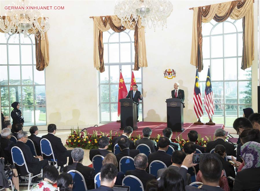 MALAYSIA-KUALA LUMPUR-CHINA-LI KEQIANG-PRIME MINISTER-PRESS