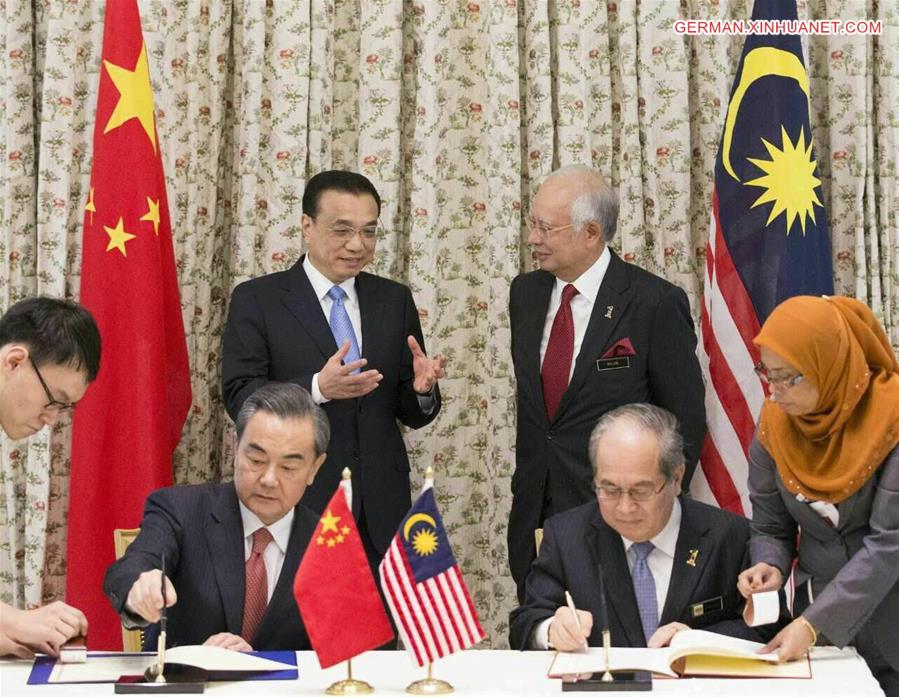 MALAYSIA-KUALA LUMPUR-CHINA-LI KEQIANG-PRIME MINISTER-BILATERAL COOPERATION