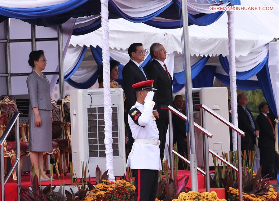 MALAYSIA-KUALA LUMPUR-CHINA-LI KEQIANG-WELCOMING CEREMONY