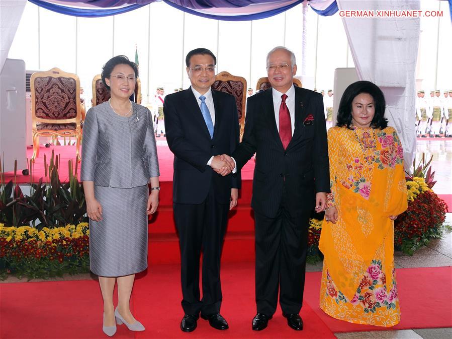 MALAYSIA-KUALA LUMPUR-CHINA-LI KEQIANG-WELCOMING CEREMONY