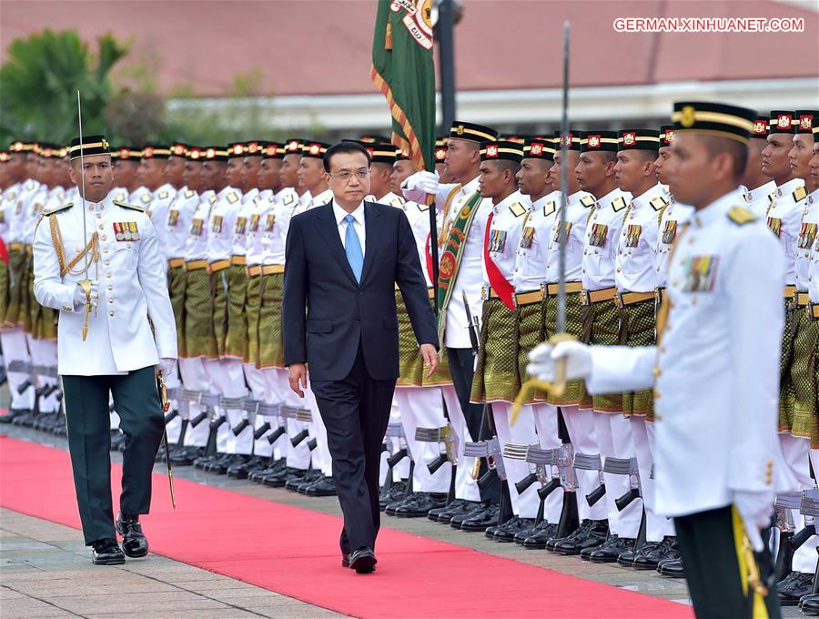 MALAYSIA-KUALA LUMPUR-CHINA-LI KEQIANG-WELCOMING CEREMONY