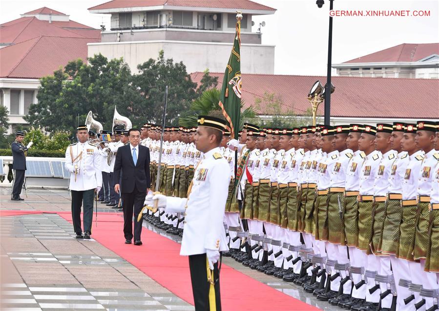 MALAYSIA-KUALA LUMPUR-CHINA-LI KEQIANG-WELCOMING CEREMONY