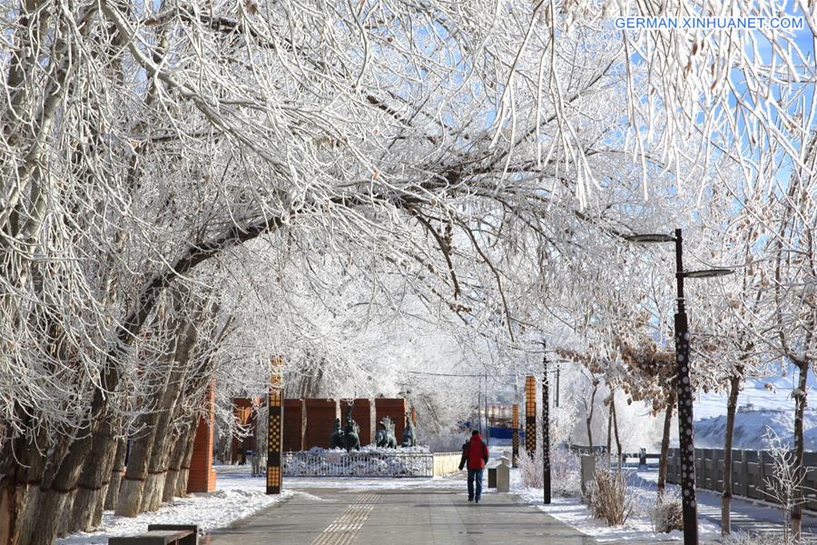 #CHINA-XINJIANG-ALTAY-RIME SCENERY (CN)