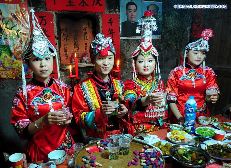 #CHINA-ZHEJIANG-ETHNIC WEDDING (CN)