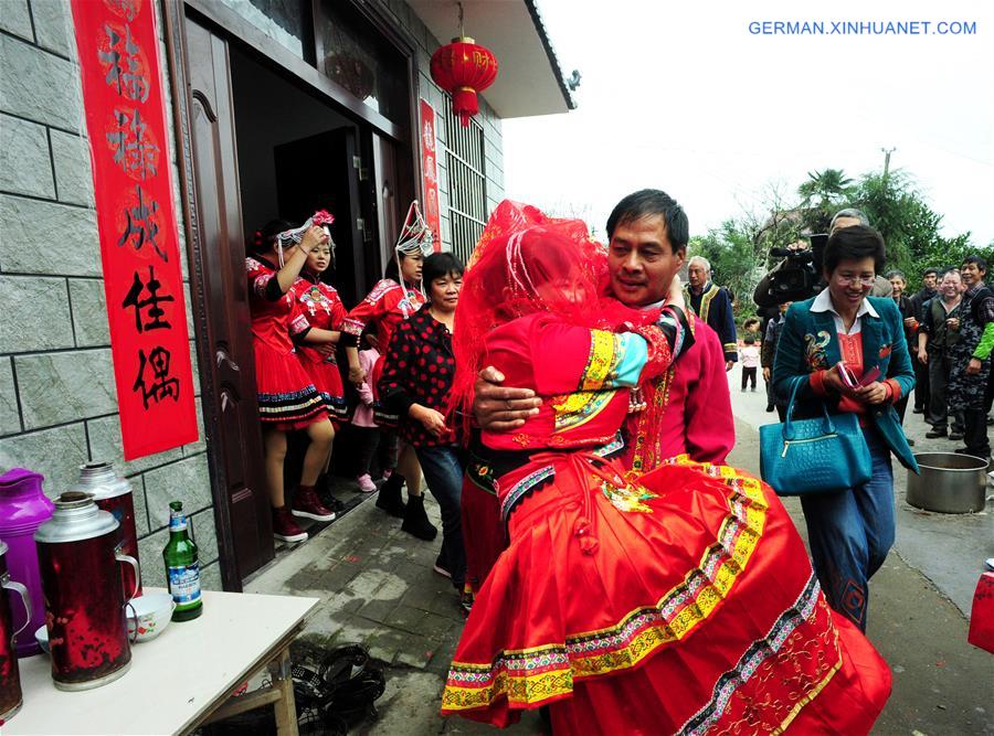 #CHINA-ZHEJIANG-ETHNIC WEDDING (CN)