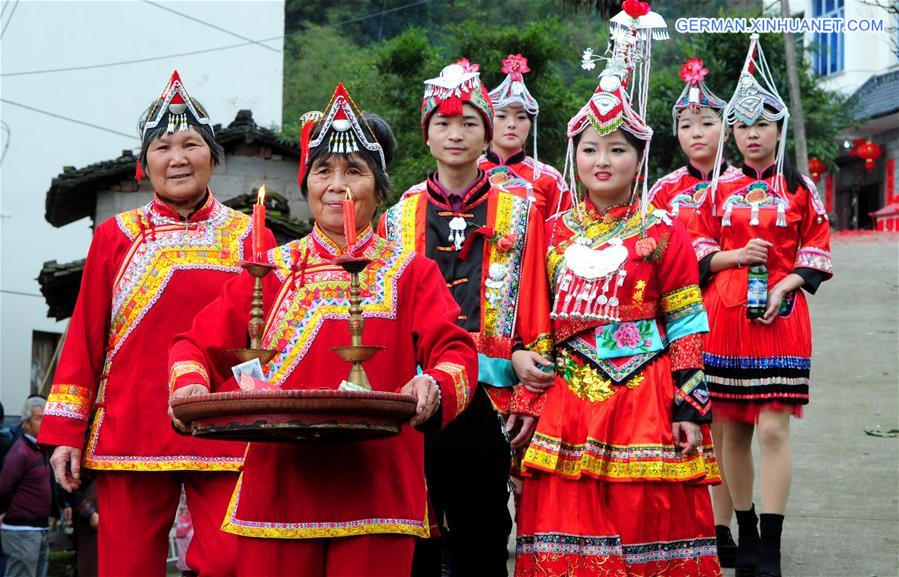 #CHINA-ZHEJIANG-ETHNIC WEDDING (CN)