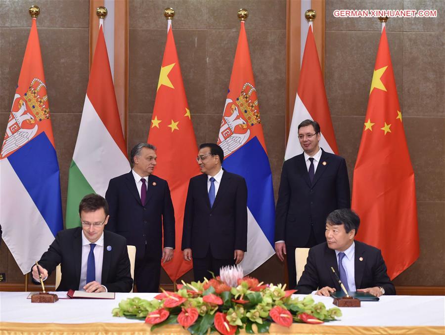 CHINA-HUNGARY-SERBIA-RAILWAY DEALS-SIGNING (CN)