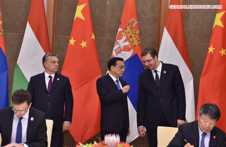 CHINA-HUNGARY-SERBIA-RAILWAY DEALS-SIGNING (CN)