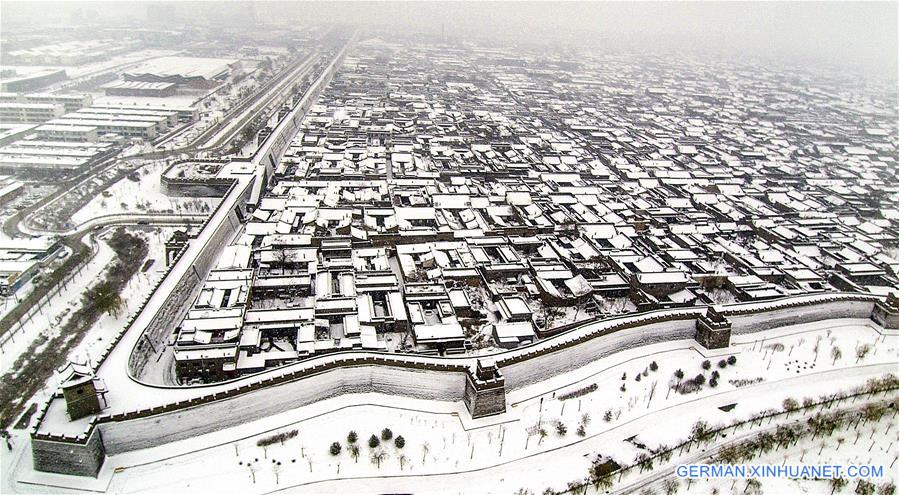 #CHINA-SHANXI-PINGYAO-ANCIENT CITY-SNOWFALL (CN*)