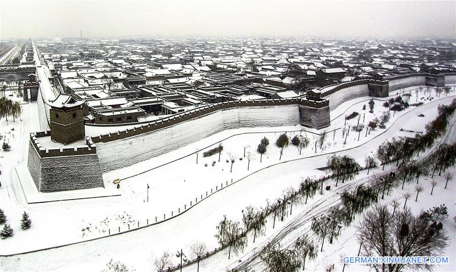 #CHINA-SHANXI-PINGYAO-ANCIENT CITY-SNOWFALL (CN*)