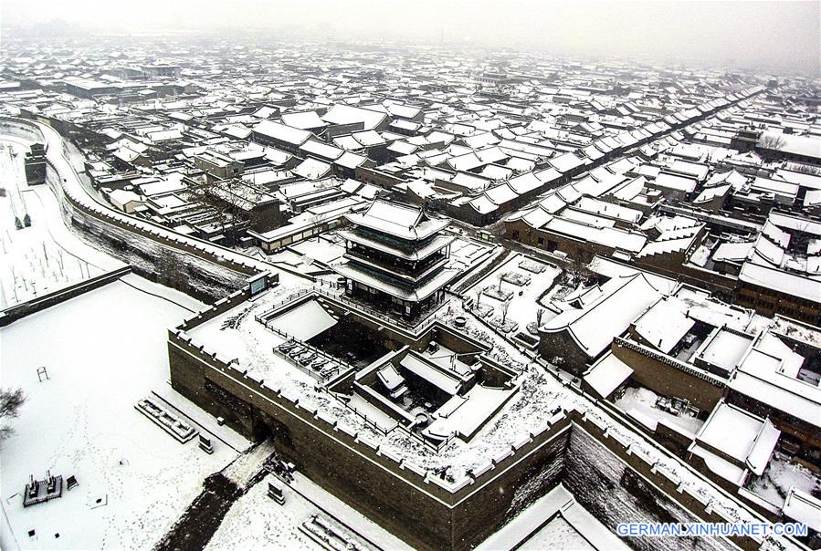 #CHINA-SHANXI-PINGYAO-ANCIENT CITY-SNOWFALL (CN*)