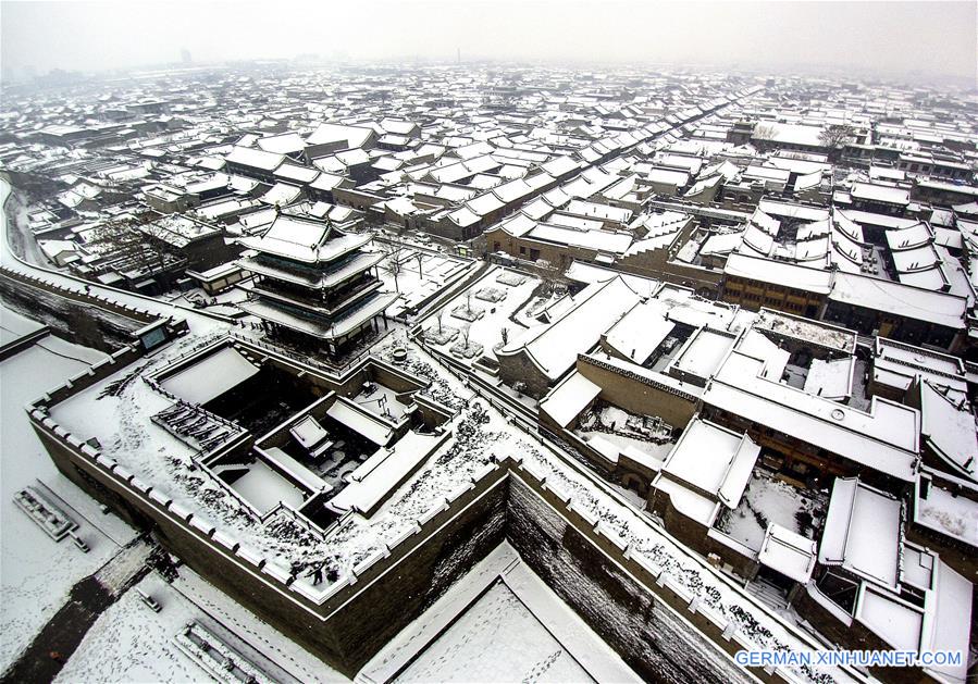 #CHINA-SHANXI-PINGYAO-ANCIENT CITY-SNOWFALL (CN*)