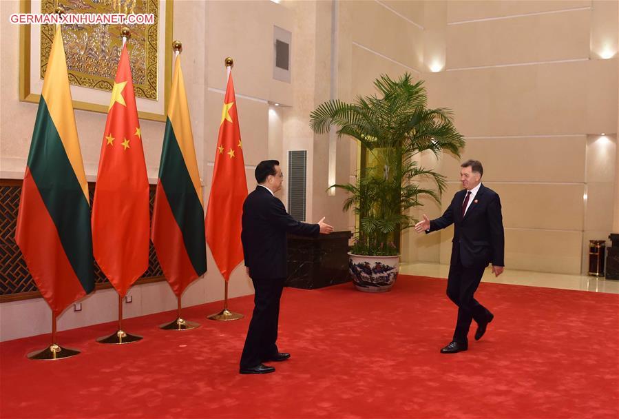 CHINA-SUZHOU-LI KEQIANG-LITHUANIAN PM-MEETING(CN)