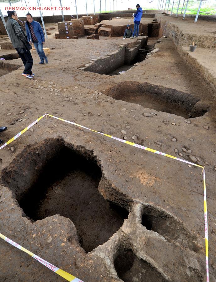 CHINA-SHAANXI-LONGGANG TEMPLE RUINS-ARCHAEOLOGY (CN)