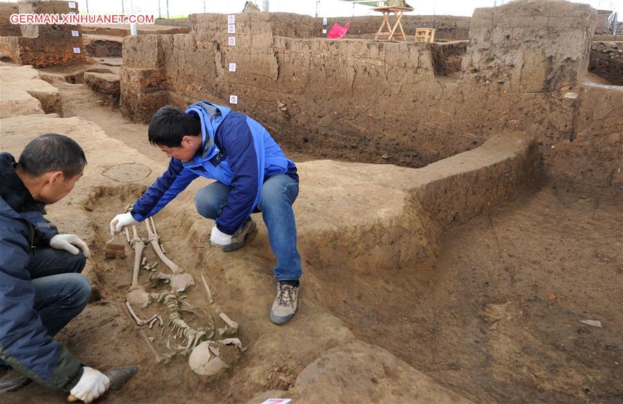 CHINA-SHAANXI-LONGGANG TEMPLE RUINS-ARCHAEOLOGY (CN)