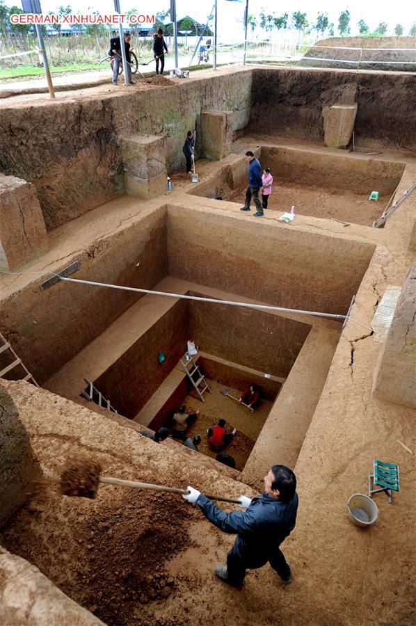 CHINA-SHAANXI-LONGGANG TEMPLE RUINS-ARCHAEOLOGY (CN)