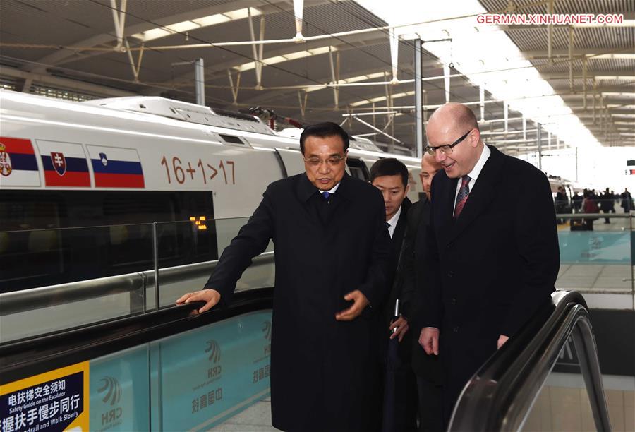 CHINA-SUZHOU-LI KEQIANG-CEE LEADERS-HIGH-SPEED TRAIN(CN)