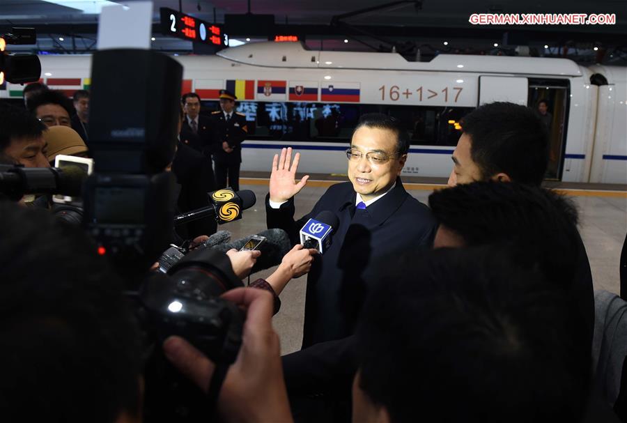 CHINA-SUZHOU-LI KEQIANG-CEE LEADERS-HIGH-SPEED TRAIN(CN)