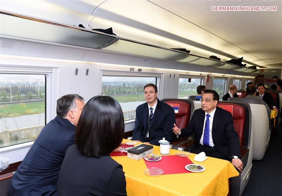 CHINA-SUZHOU-LI KEQIANG-CEE LEADERS-HIGH-SPEED TRAIN(CN)