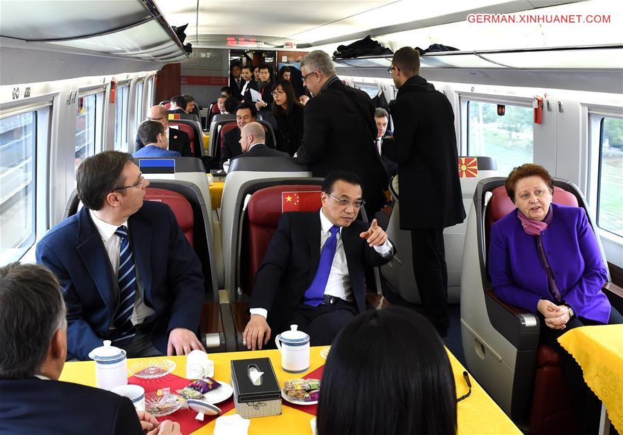 CHINA-LI KEQIANG-CEE LEADERS-HIGH-SPEED TRAIN(CN) 