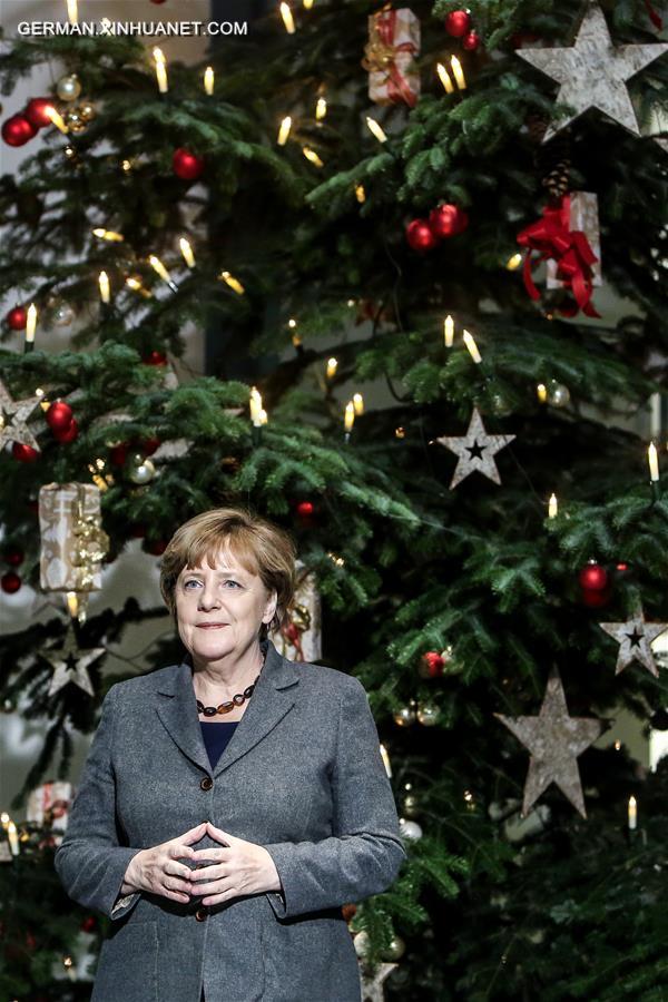 GERMANY-BERLIN-CHRISTMAS SEASON-MERKEL