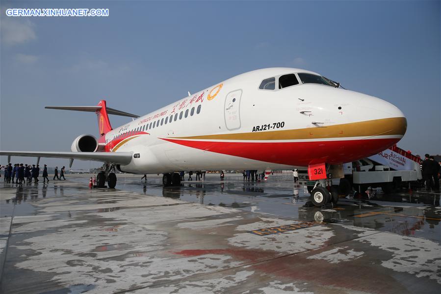 CHINA-ARJ21 REGIONAL JET-DELIVERY (CN)