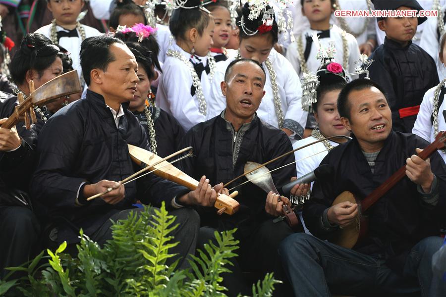 CHINA-GUIZHOU-DONG ETHNIC GROUP-CHORUS (CN)