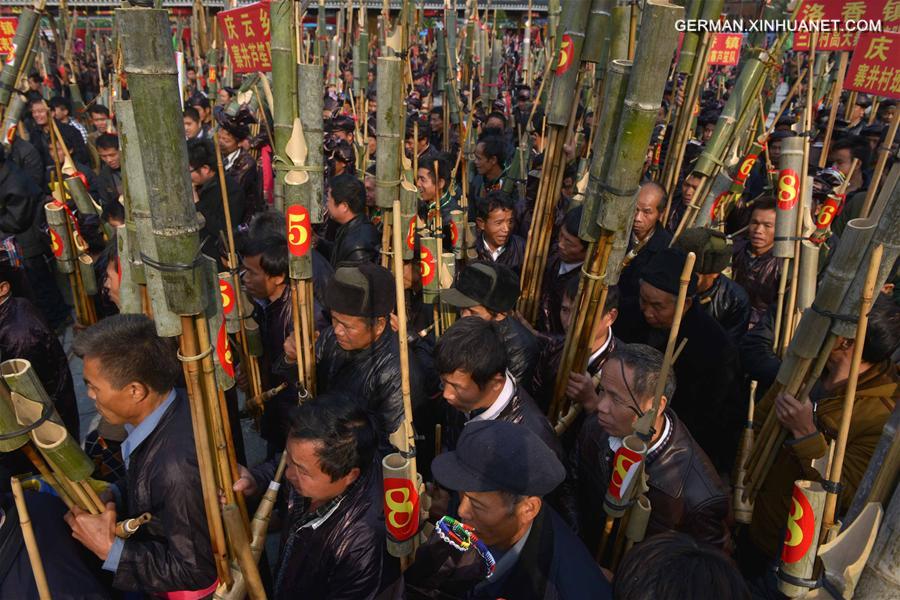 #CHINA-GUIZHOU-DONG ETHNIC GROUP-REED-PIPE WIND CONTEST (CN)
