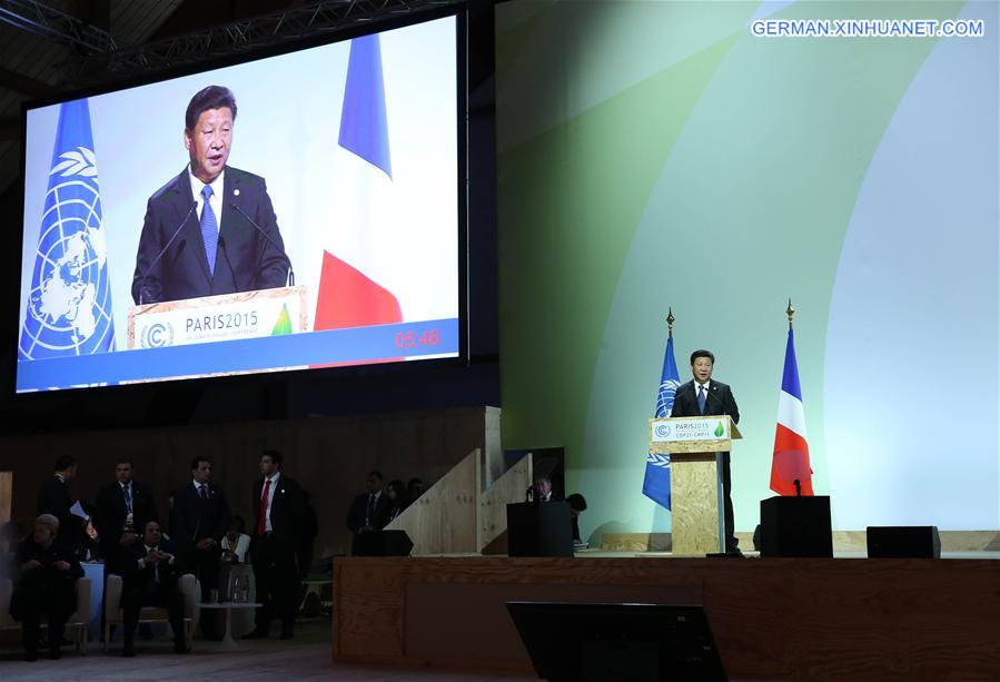 FRANCE-PARIS-CHINA-XI JINPING-UN CLIMATE CHANGE CONFERENCE