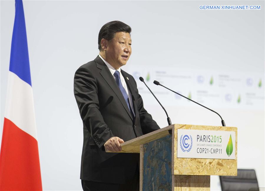 FRANCE-PARIS-CHINA-XI JINPING-UN CLIMATE CHANGE CONFERENCE