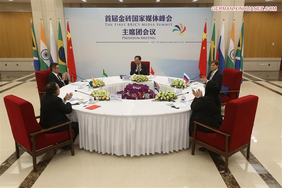 CHINA-BEIJING-BRICS MEDIA SUMMIT-PRESIDIUM MEETING (CN)