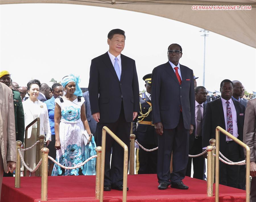 ZIMBABWE-HARARE-XI JINPING-ARRIVAL