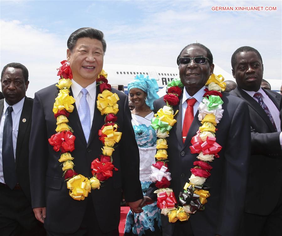 ZIMBABWE-HARARE-XI JINPING-ARRIVAL