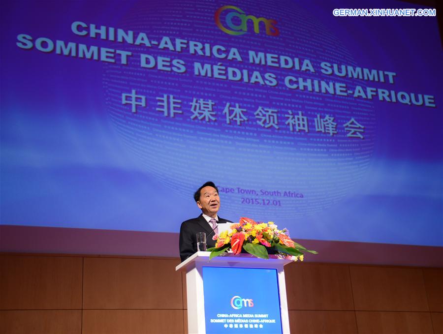 SOUTH AFRICA-CAPE TOWN-CHINA-AFRICA-MEDIA SUMMIT