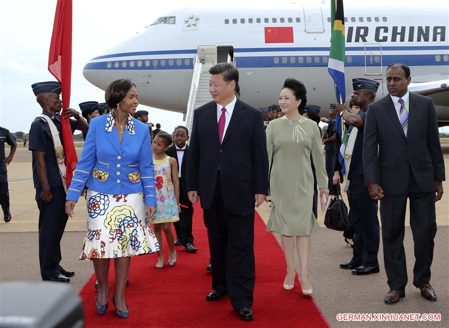 SOUTH AFRICA-PRETORIA-CHINA-XI JINPING-ARRIVAL