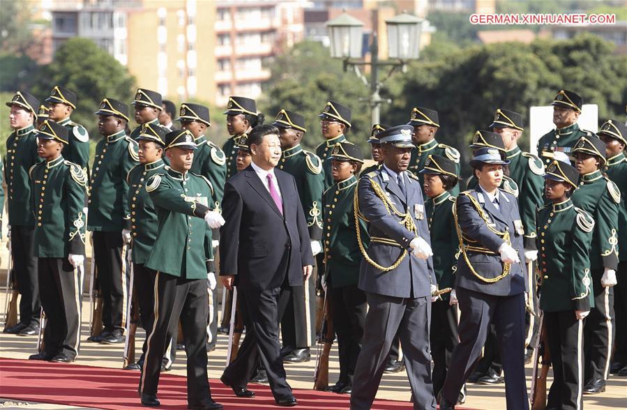 SOUTH AFRICA-CHINA-XI JINPING-JACOB ZUMA-TALKS