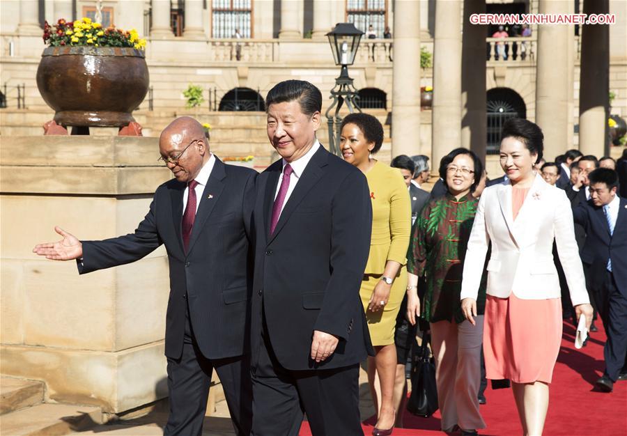 SOUTH AFRICA-CHINA-XI JINPING-JACOB ZUMA-TALKS