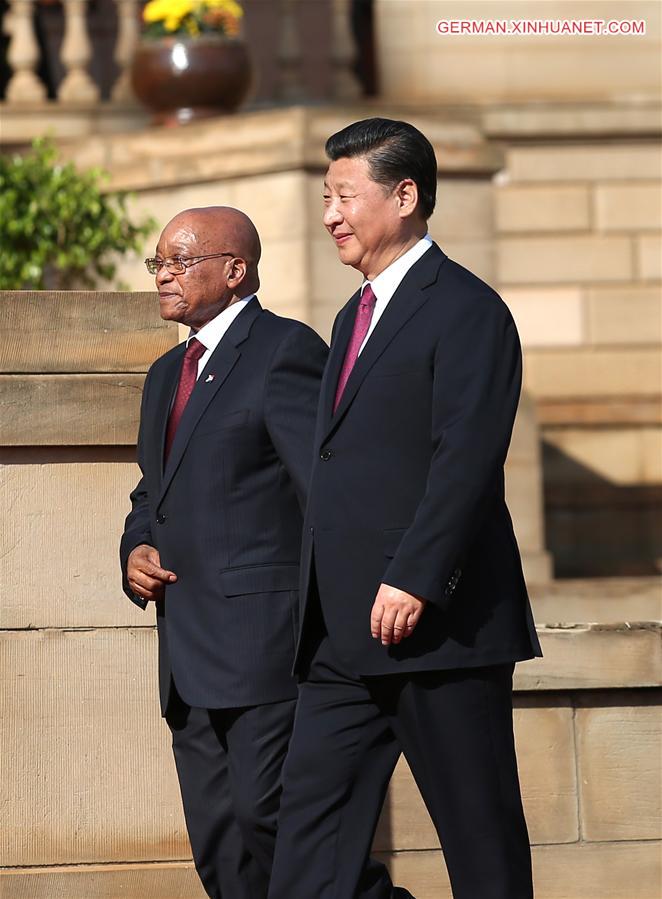 SOUTH AFRICA-CHINA-XI JINPING-JACOB ZUMA-TALKS